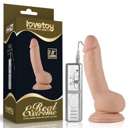 Lovetoy Real Extreme 7''Vibrating Dildo  - Flesh