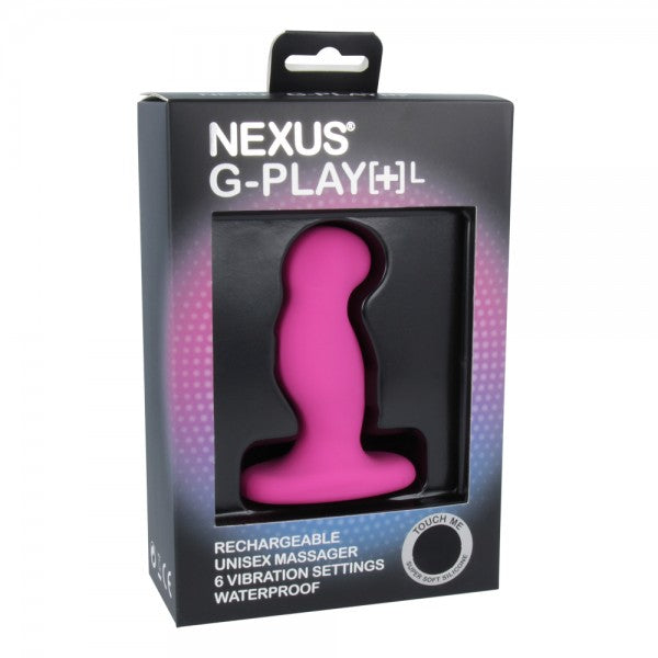 Nexus G-Play Plus Rechargeable G-Spot/P-Spot Vibrator - Large - Pink