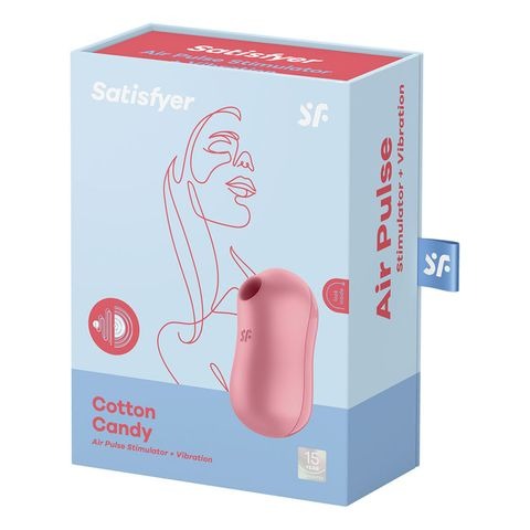 Satisfyer Cotton Candy Clitoral Stimulator - Dark Pink