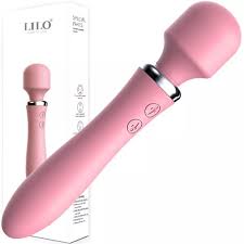 Lilo Shape of Love Rechargeable Double Ended Massage Vibrator - Pink