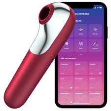 Satisfyer Dual Love Air Pulse Vibrator with App - Red