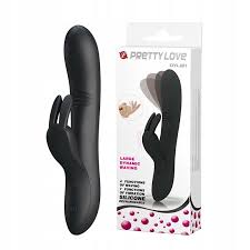 Pretty Love by Baile Dylan Rechargeable Rabbit Vibrator - Black