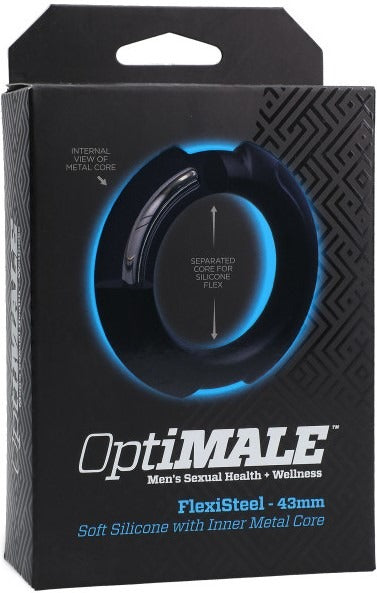 Doc Johnson OptiMALE Silicone Cock Ring 43mm - Black