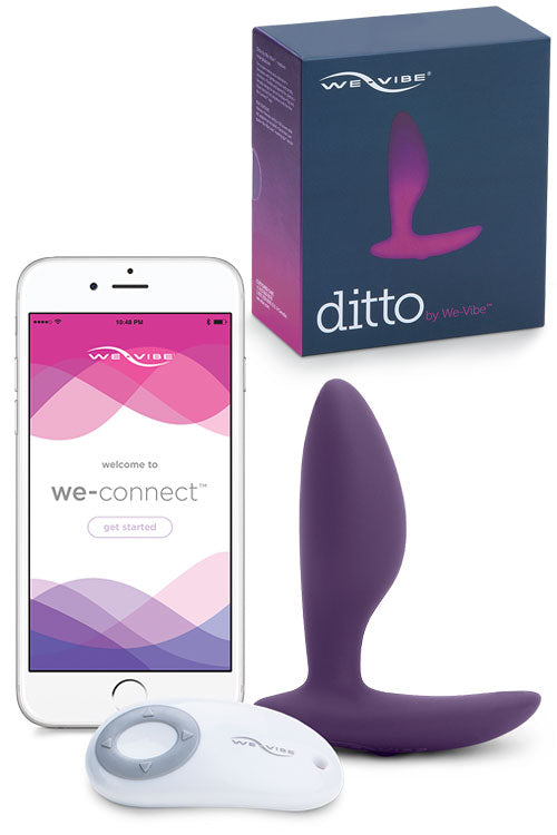 We-Vibe Ditto Vibrating Butt Plug with Remote & App - Purple