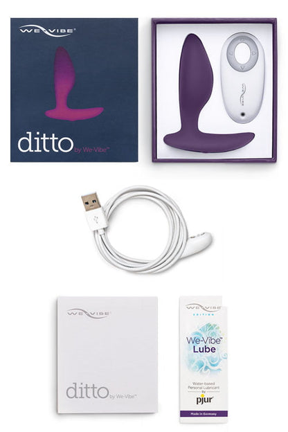 We-Vibe Ditto Vibrating Butt Plug with Remote & App - Purple