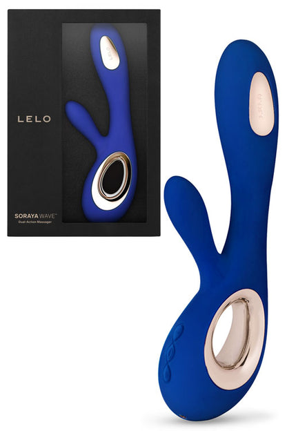 Lelo SORAYA Wave Rabbit Vibrator - Midnight Blue