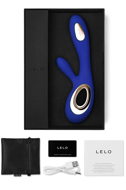 Lelo SORAYA Wave Rabbit Vibrator - Midnight Blue