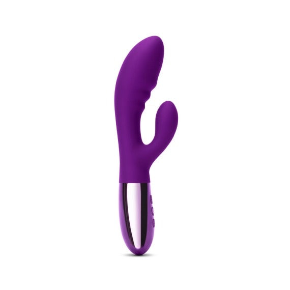 Le Wand Blend Double Motor Rabbit Rechargeable Vibrator - Dark Cherry