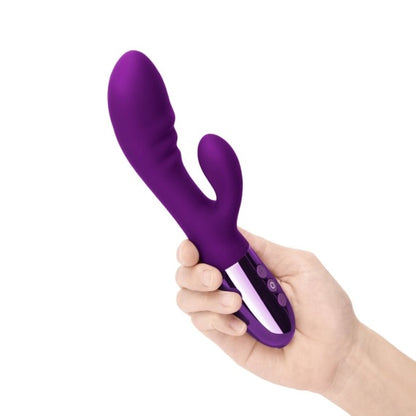 Le Wand Blend Double Motor Rabbit Rechargeable Vibrator - Dark Cherry