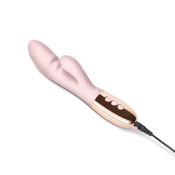 Le Wand Blend Double Motor Rabbit Rechargeable Vibrator - Rose Gold