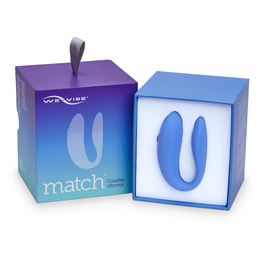 We-Vibe Match Rechargeable Couples Vibrator with Remote Control - Blue