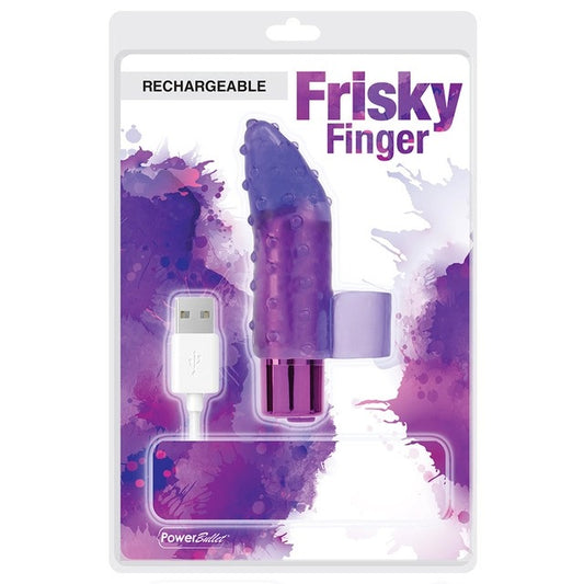 BMS Frisky Finger Rechargeable Finger Vibrator - Purple