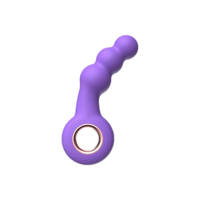 Luv Inc. Beaded Ring G-Spot Vibe - Purple