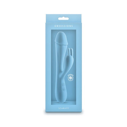 NS Novelties Scarlett Rechargeable Rabbit Vibe - Light Blue