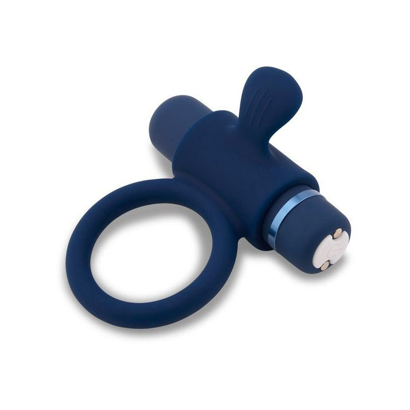 Nu Sensuelle Silicone Rechargeable Bullet Ring - Navy