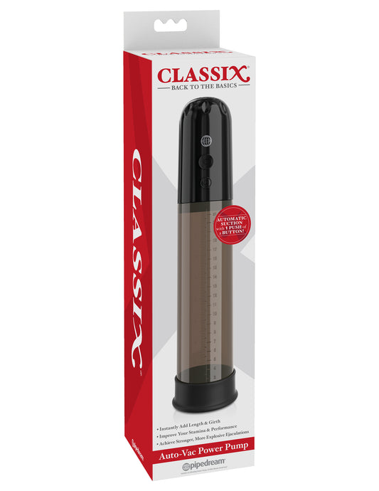 Pipedream Classix Auto-Vac Power Cock Pump - Black