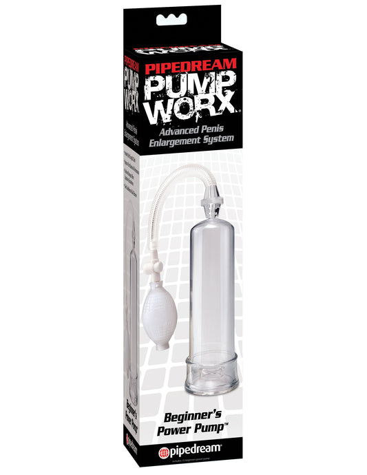 Pipedream Pump Worx Beginners Power Cock Pump - Clear