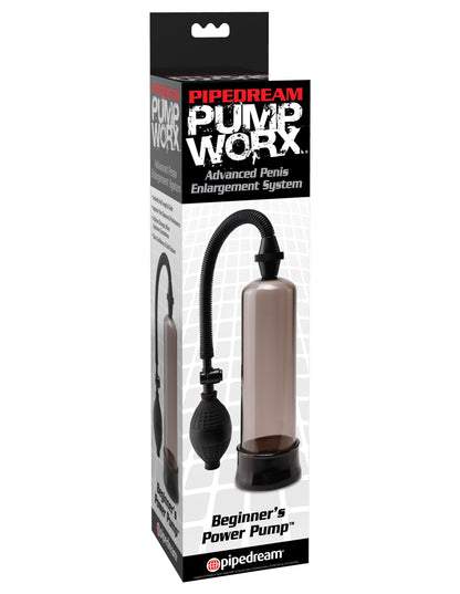 Pipedream Pump Worx Beginners Power Cock Pump - Black