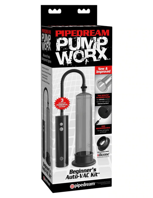 Pipedream Pump Worx Beginner's Rechargeable Auto-Vac Kit