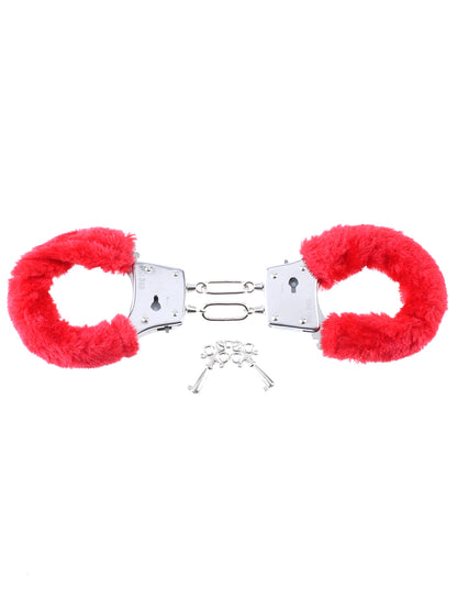 Pipedream Fetish Fantasy Series Beginner's Furry Cuffs - Red