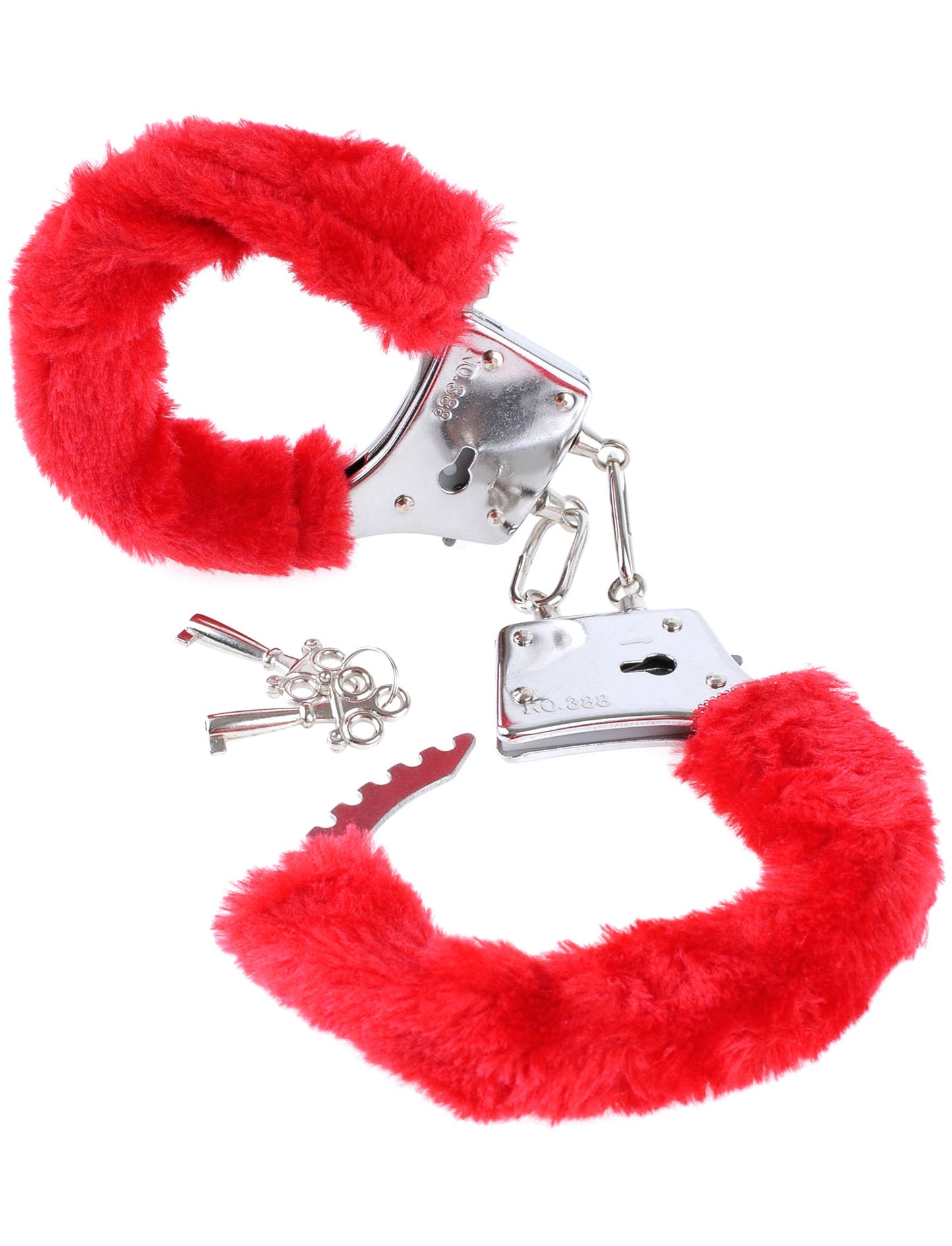 Pipedream Fetish Fantasy Series Beginner's Furry Cuffs - Red