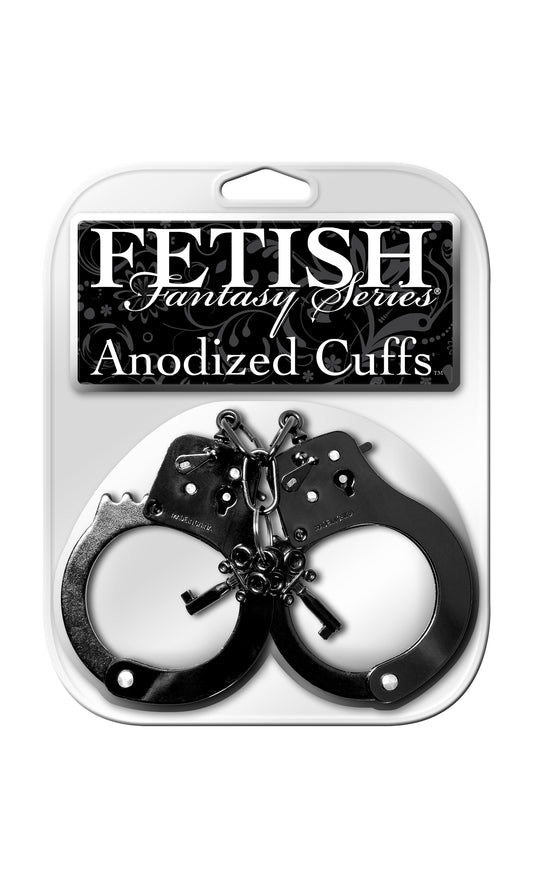 Pipedream Fetish Fantasy Series Anodized Cuffs - Black