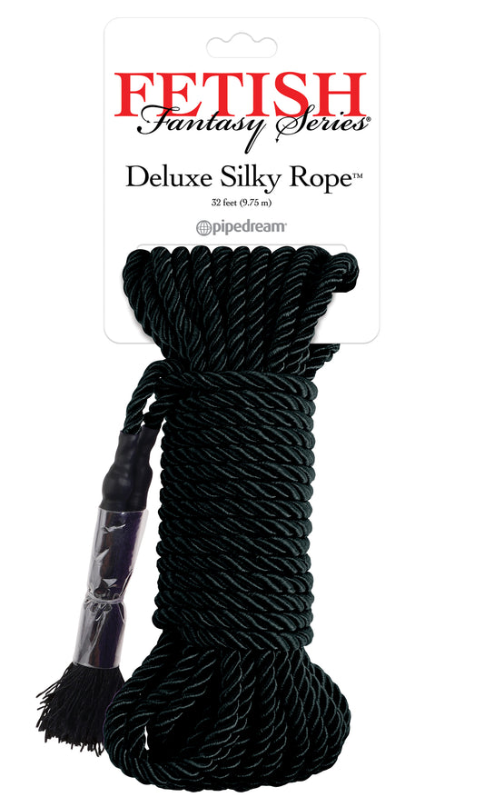 Pipedream Fetish Fantasy Series Deluxe Silky Rope - Black