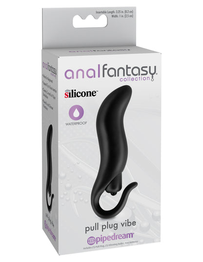 Pipedream Anal Fantasy Collection Pull Plug Vibe - Black