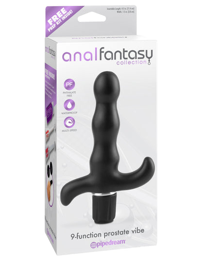 Pipedream Anal Fantasy Collection 9-Function Prostate Vibe - Black