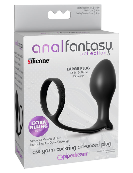 Pipedream Anal Fantasy Collection Ass-Gasm Cock Ring Advanced Plug