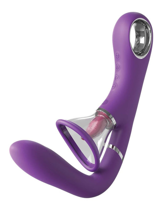 Pipedream Fantasy For Her Rechargeable Her Ultimate Pleasure Pro - Purple