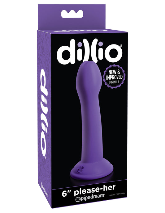 Pipedream Dillio 6" Please Her Dildo - Purple