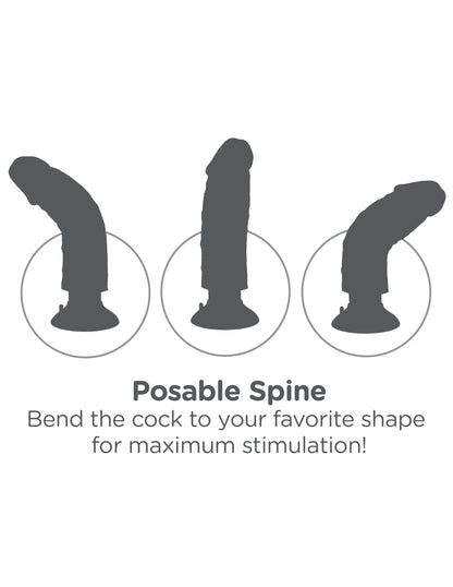 Pipedream King Cock 10" Vibrating Cock - Light