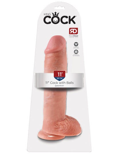 Pipedream King Cock 11" Suction Cup Cock with Balls