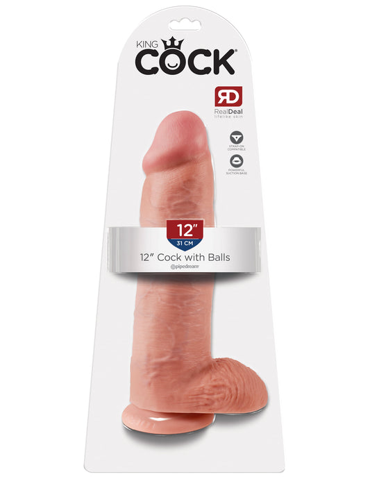 Pipedream King Cock 12″ Cock with Balls