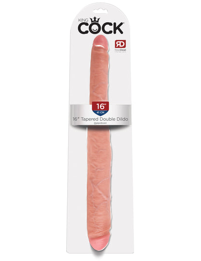 Pipedream King Cock 16" Tapered Double Ended Dildo - Light