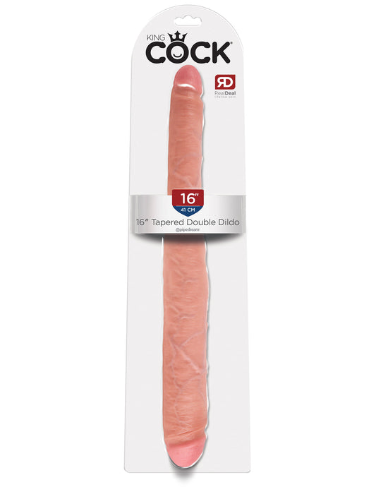 Pipedream King Cock 16" Tapered Double Ended Dildo - Light