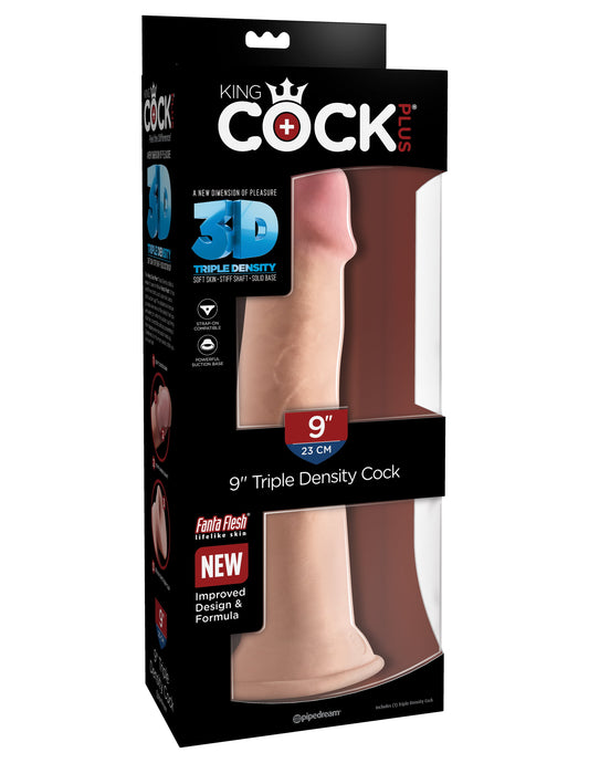 Pipedream King Cock Plus 9" Triple Density Cock