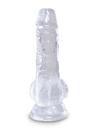 Pipedream King Cock Clear 5" Cock with Balls - Clear