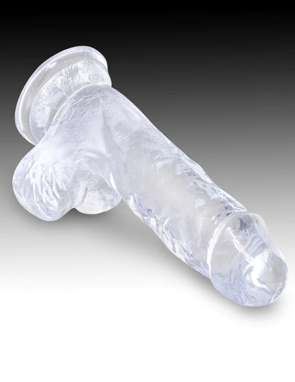 Pipedream King Cock Clear 5" Cock with Balls - Clear