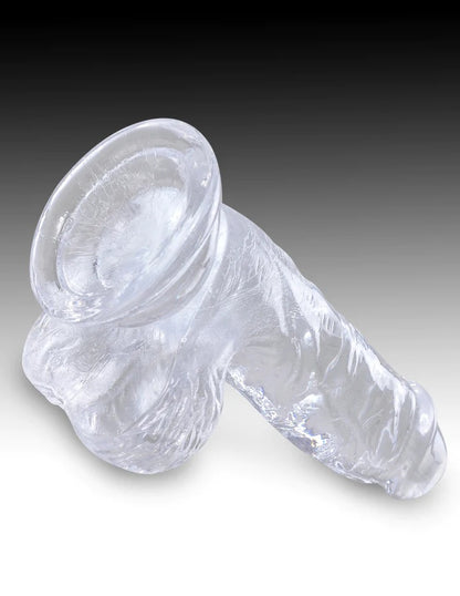 Pipedream King Cock Clear 5" Cock with Balls - Clear