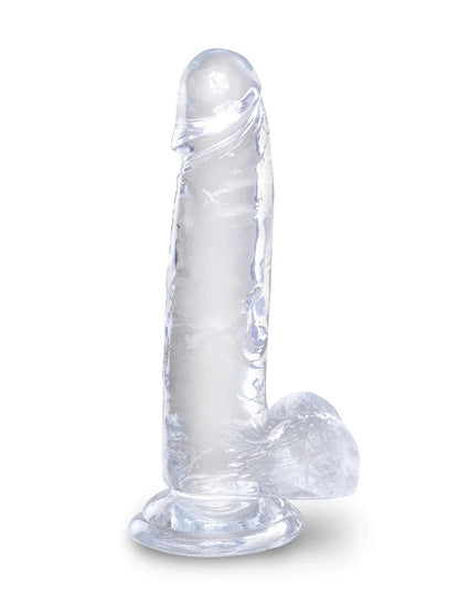 Pipedream King Cock Clear 7'' Cock with Balls - Clear