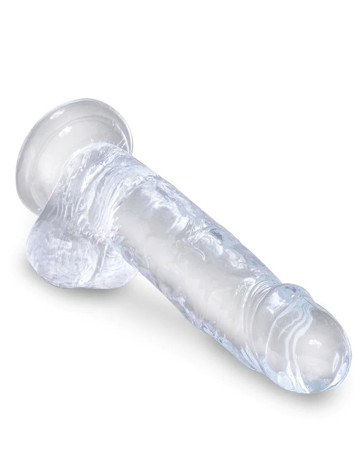 Pipedream King Cock Clear 7'' Cock with Balls - Clear