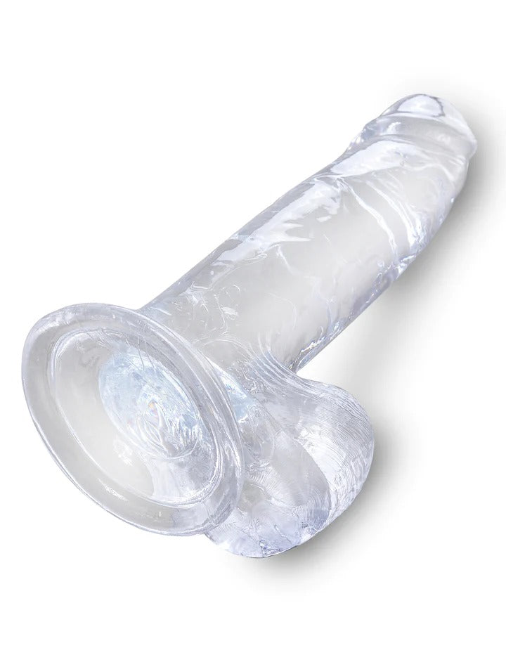 Pipedream King Cock Clear 7'' Cock with Balls - Clear