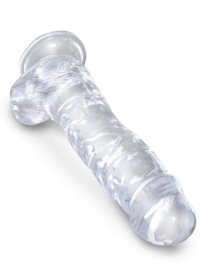 Pipedream King Cock Clear 8'' Cock with Balls - Clear