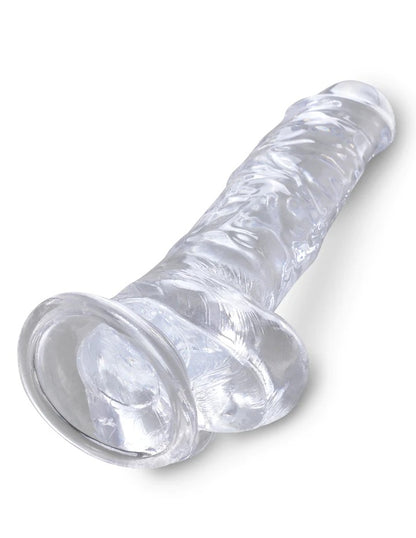 Pipedream King Cock Clear 8'' Cock with Balls - Clear