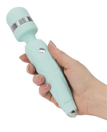 BMS Pillow Talk Cheeky Wand Massager – Clitoral Stimulator - Teal