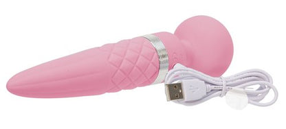 BMS Pillow Talk Sultry Rechargeable Dual Ended Warming Massager - Pink