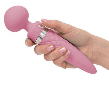 BMS Pillow Talk Sultry Rechargeable Dual Ended Warming Massager - Pink