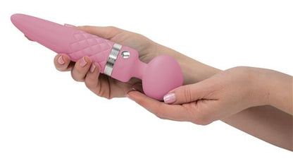 BMS Pillow Talk Sultry Rechargeable Dual Ended Warming Massager - Pink